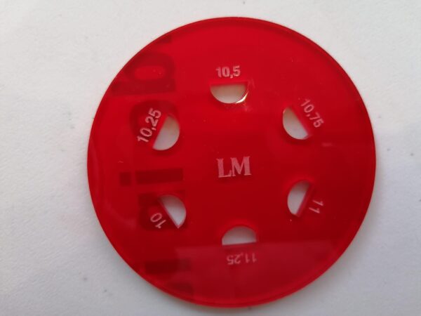 LM | Oboe pre-gouged cane diameter gauge